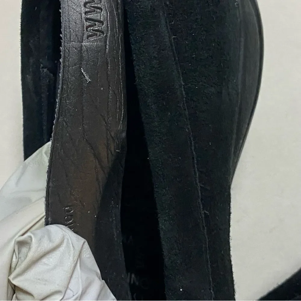 Vionic Black Leather suede Loafers Comfort Shoes PACIFIC CHARM embellished 6.5